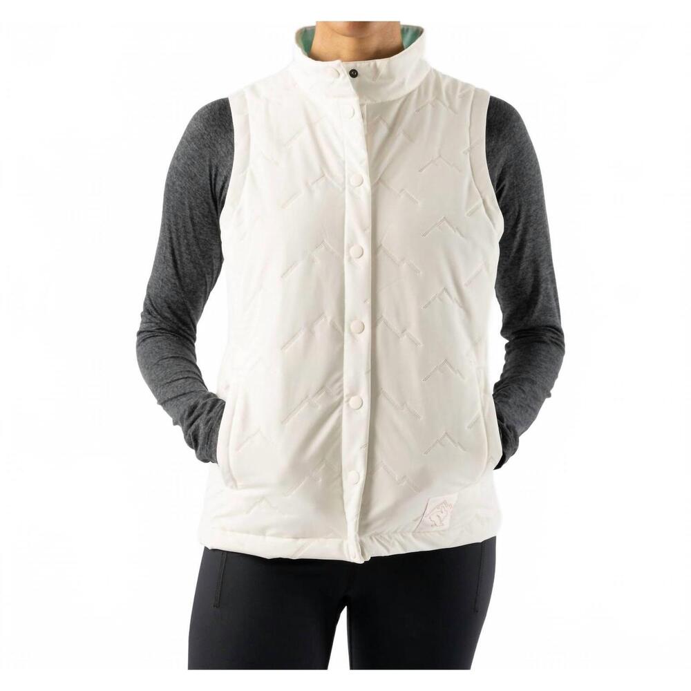 NEW RABBIT dawn to dusk vest in cloud dancer